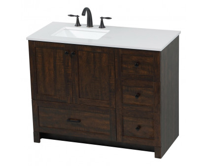 Elegant Bathroom Vanity - Espresso (VF2842EX)