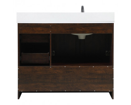 Elegant Bathroom Vanity - Espresso (VF2842EX-BS)