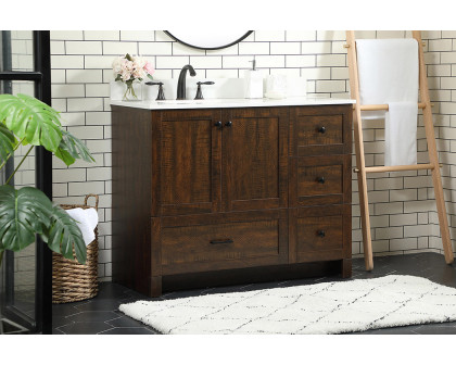 Elegant Bathroom Vanity - Espresso (VF2842EX-BS)