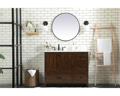 Elegant Bathroom Vanity - Espresso (VF2842EX-BS)