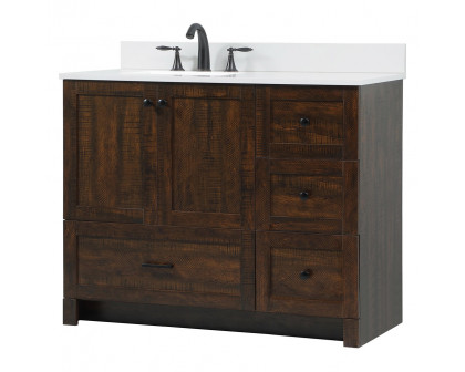 Elegant Bathroom Vanity - Espresso (VF2842EX-BS)