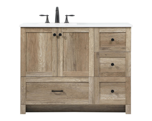 Elegant Bathroom Vanity - Natural Oak (VF2842NT)