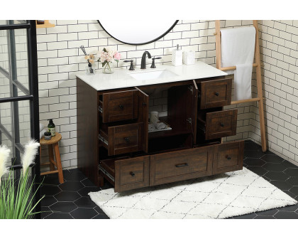 Elegant Bathroom Vanity - Espresso (VF2848EX)