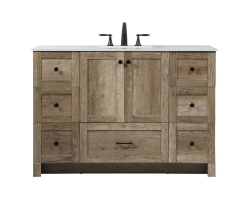 Elegant Bathroom Vanity - Natural Oak (VF2848NT)