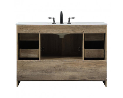 Elegant Bathroom Vanity - Natural Oak (VF2848NT)