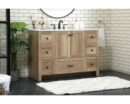 Elegant Bathroom Vanity - Natural Oak (VF2848NT)