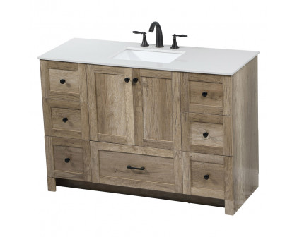 Elegant Bathroom Vanity - Natural Oak (VF2848NT)