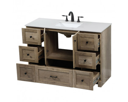 Elegant Bathroom Vanity - Natural Oak (VF2848NT)