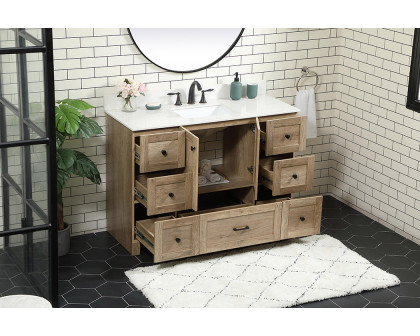 Elegant Bathroom Vanity - Natural Oak (VF2848NT-BS)