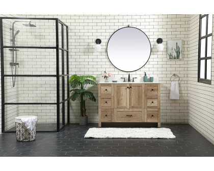 Elegant Bathroom Vanity - Natural Oak (VF2848NT-BS)