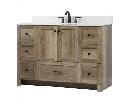 Elegant Bathroom Vanity - Natural Oak (VF2848NT-BS)