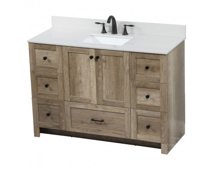 Elegant Bathroom Vanity - Natural Oak (VF2848NT-BS)