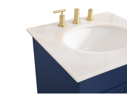 Elegant Bathroom Vanity - Blue (VF30124BL)