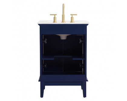 Elegant Bathroom Vanity - Blue (VF30124BL)