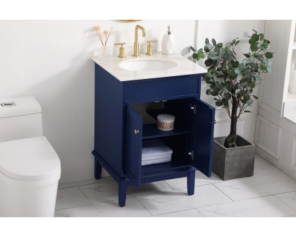 Elegant Bathroom Vanity - Blue (VF30124BL)