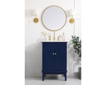 Elegant Bathroom Vanity - Blue (VF30124BL)