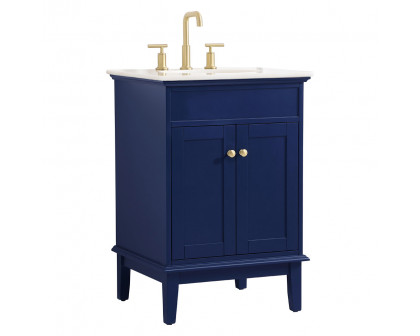 Elegant Bathroom Vanity - Blue (VF30124BL)