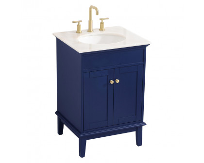 Elegant Bathroom Vanity - Blue (VF30124BL)