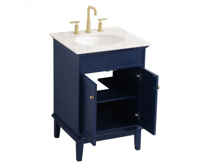 Elegant Bathroom Vanity - Blue (VF30124BL)