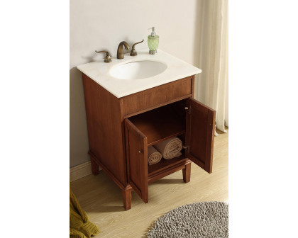 Elegant Bathroom Vanity - Chestnut Wood (VF30124CW)