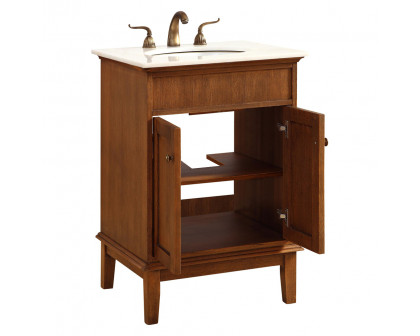 Elegant Bathroom Vanity - Chestnut Wood (VF30124CW)