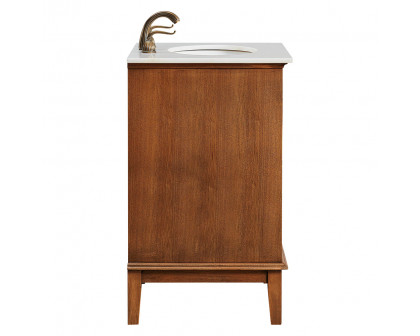 Elegant Bathroom Vanity - Chestnut Wood (VF30124CW)