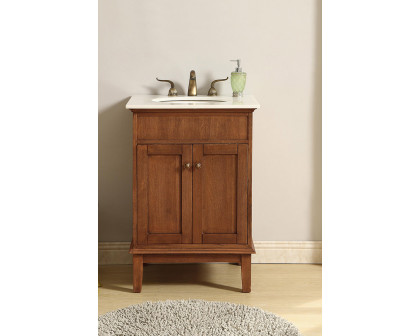 Elegant Bathroom Vanity - Chestnut Wood (VF30124CW)