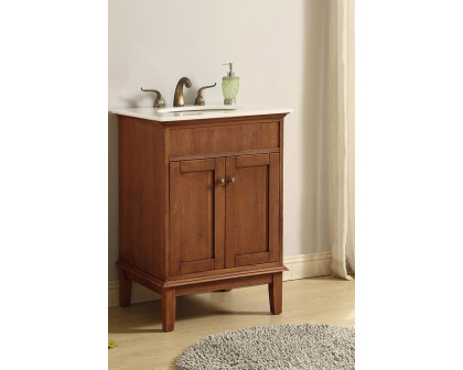 Elegant Bathroom Vanity - Chestnut Wood (VF30124CW)