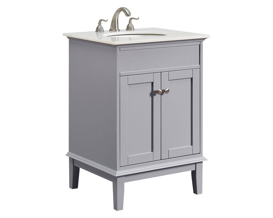 Elegant Bathroom Vanity - Gray (VF30124GR)