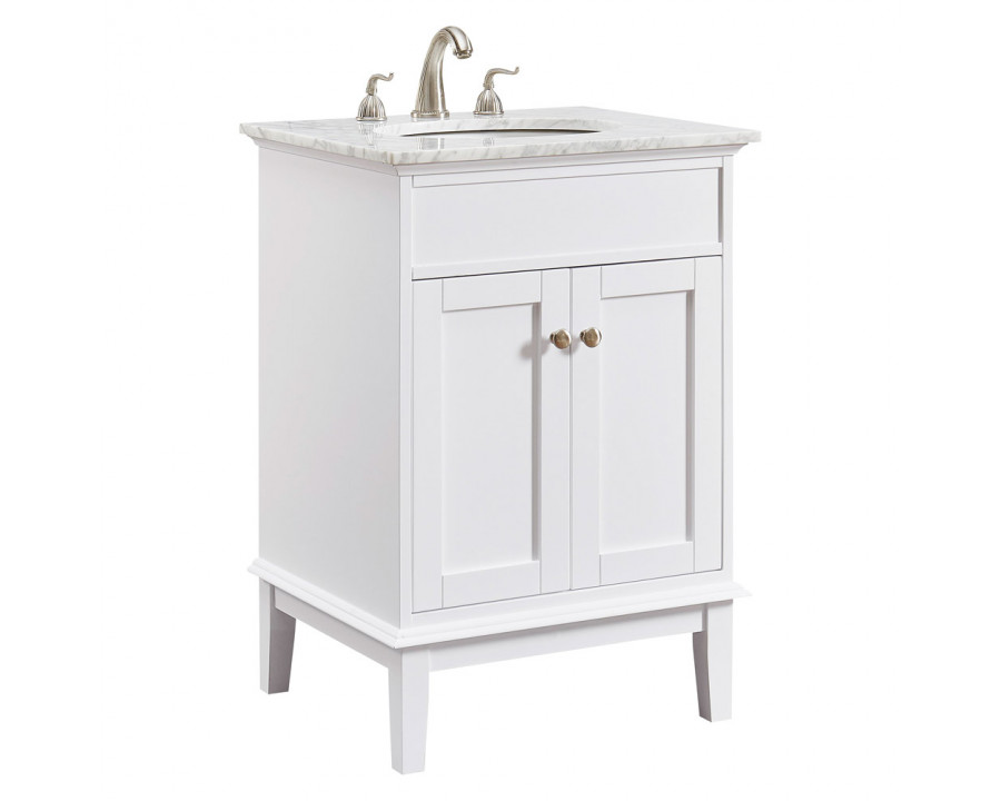 Elegant Bathroom Vanity - White (VF30124WH)