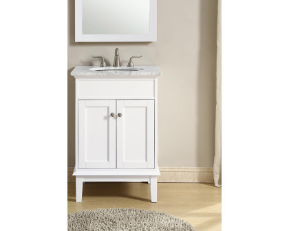 Elegant Bathroom Vanity - White (VF30124WH)