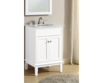 Elegant Bathroom Vanity - White (VF30124WH)