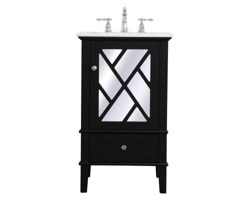 Elegant Bathroom Vanity - Black, L 21" (VF30221BK)