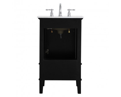 Elegant Bathroom Vanity - Black, L 21" (VF30221BK)