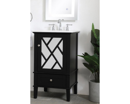 Elegant Bathroom Vanity - Black, L 21" (VF30221BK)