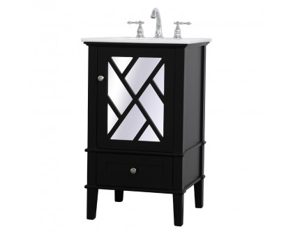 Elegant Bathroom Vanity - Black, L 21" (VF30221BK)