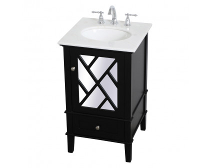 Elegant Bathroom Vanity - Black, L 21" (VF30221BK)