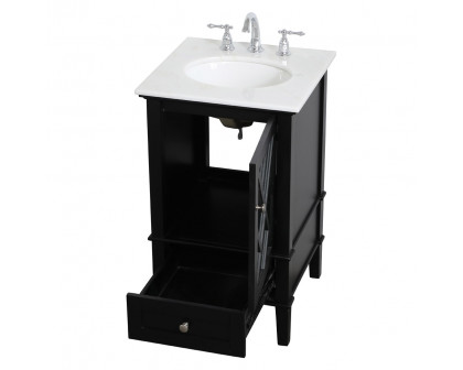 Elegant Bathroom Vanity - Black, L 21" (VF30221BK)