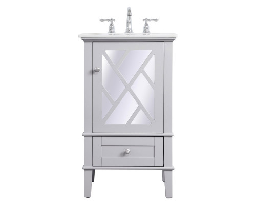 Elegant Bathroom Vanity - Gray, L 21" (VF30221GR)