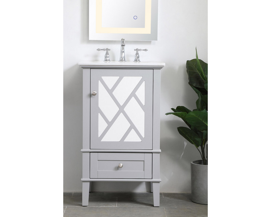 Elegant Bathroom Vanity - Gray, L 21" (VF30221GR)