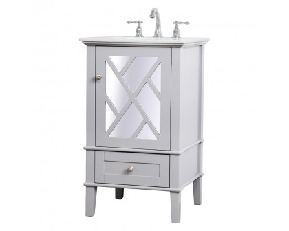 Elegant Bathroom Vanity - Gray, L 21" (VF30221GR)