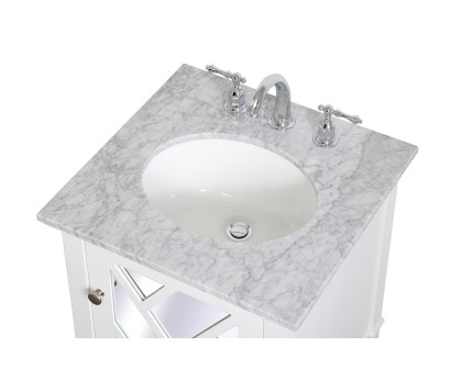 Elegant Bathroom Vanity - White, L 21" (VF30221WH)