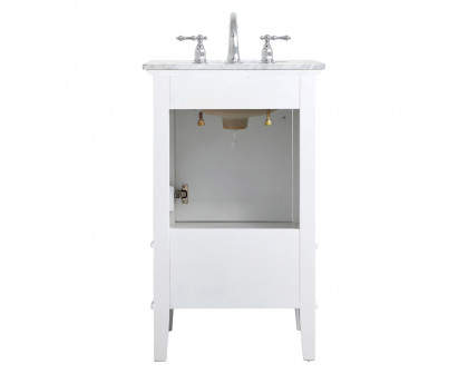 Elegant Bathroom Vanity - White, L 21" (VF30221WH)