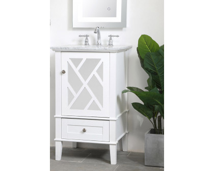 Elegant Bathroom Vanity - White, L 21" (VF30221WH)