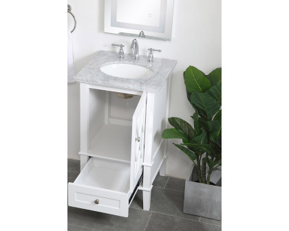 Elegant Bathroom Vanity - White, L 21" (VF30221WH)