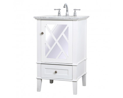 Elegant Bathroom Vanity - White, L 21" (VF30221WH)