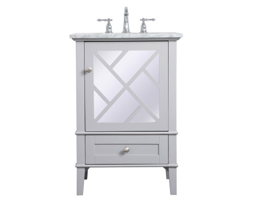 Elegant Bathroom Vanity - Gray, L 24" (VF30224GR)