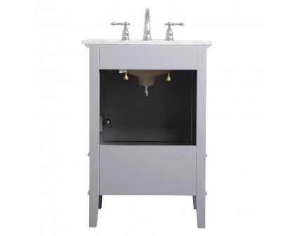 Elegant Bathroom Vanity - Gray, L 24" (VF30224GR)