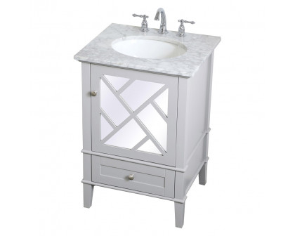 Elegant Bathroom Vanity - Gray, L 24" (VF30224GR)