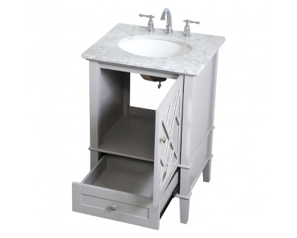 Elegant Bathroom Vanity - Gray, L 24" (VF30224GR)